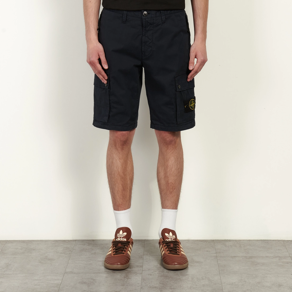 Stone Island Мужские шорты Stretch Organic Cotton Twill Slim