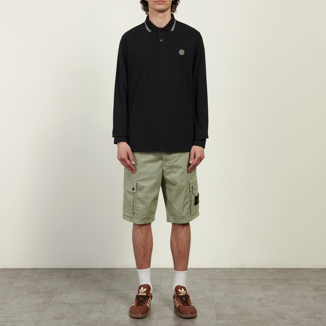Stone Island Мужские шорты Stretch Organic Cotton Twill Slim