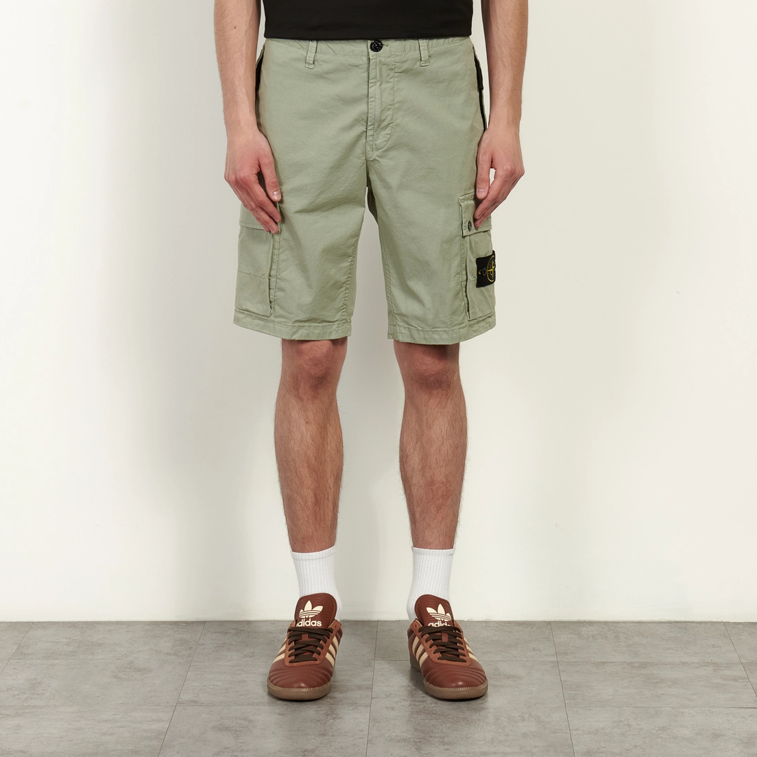 Stone Island Мужские шорты Stretch Organic Cotton Twill Slim