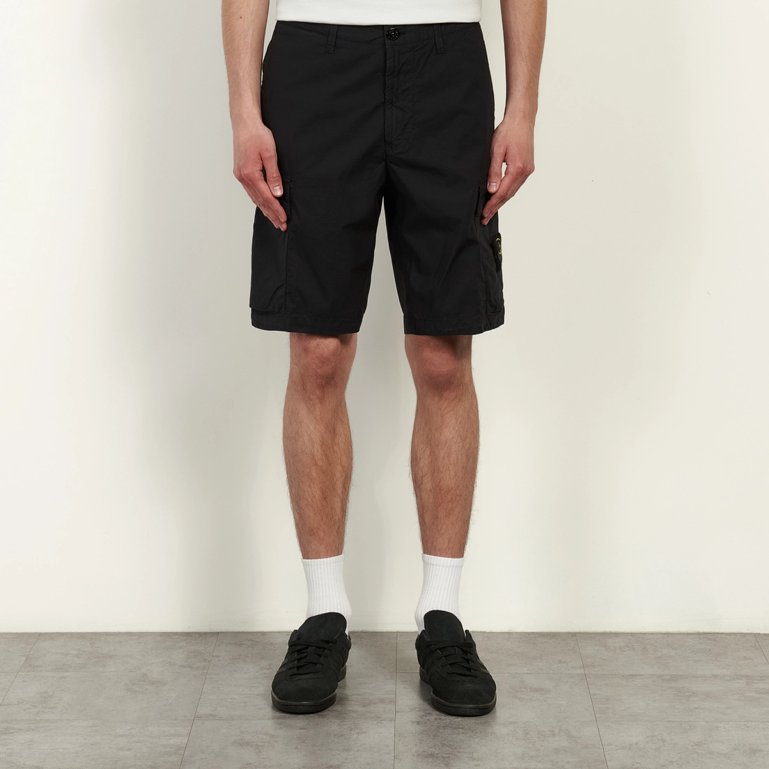 Stone Island Мужские шорты Stretch Cotton Tela Paracadute Regular Cargo