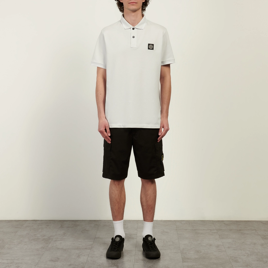 Stone Island Мужские шорты Stretch Cotton Tela Paracadute Regular Cargo