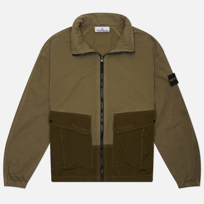 Мужская куртка ветровка Stone Island Organic Panama Cotton + Nylon