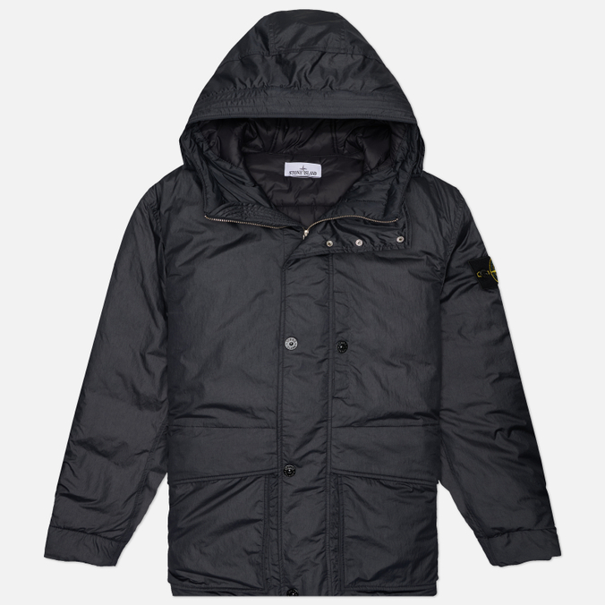 Мужской пуховик Stone Island Crinkle Reps NY Down-TC Hooded