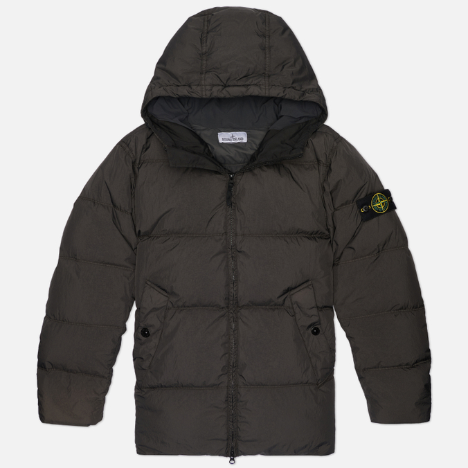 Мужской пуховик Stone Island Crinkle Reps NY Wind-Resistant Hooded