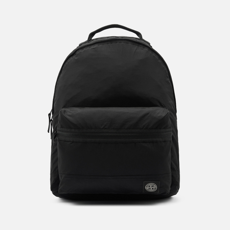 Рюкзак Stone Island Coated Nylon Metal In Econyl 18, цвет чёрный
