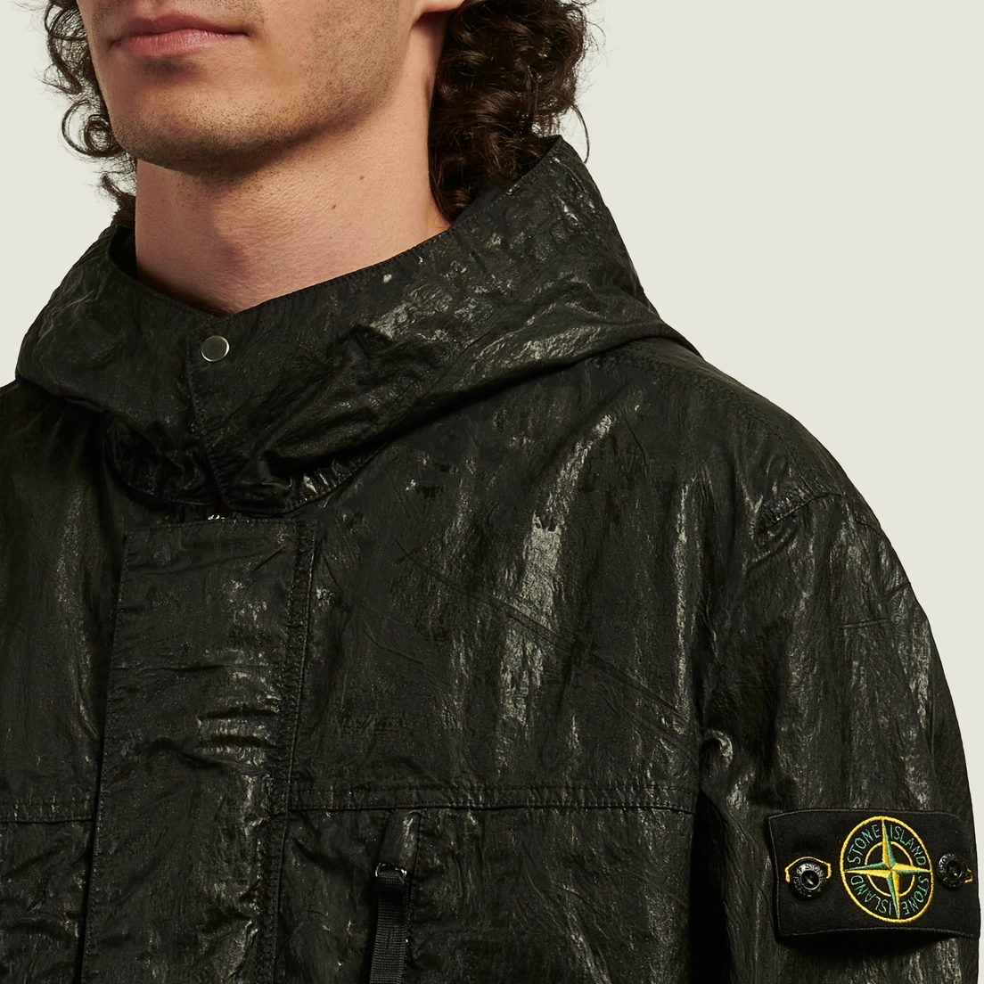 Мужская демисезонная куртка Stone Island Slick Nylon Tela-TC