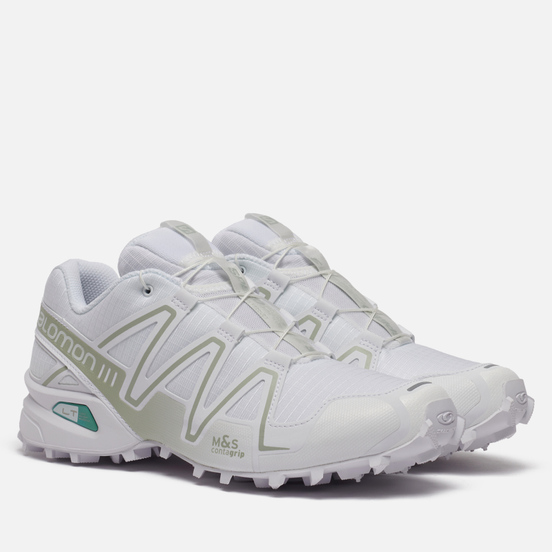 Мужские кроссовки Salomon Sneakers Speedcross 3 ADV White/White/Mineral Gray
