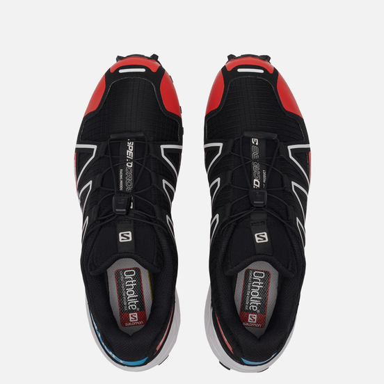 Мужские кроссовки Salomon Sneakers Speedcross 3 ADV Black/Racing Red/Blue