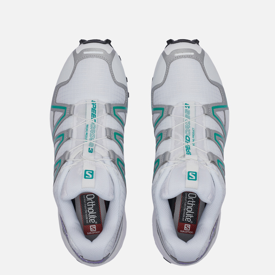 Мужские кроссовки Salomon Sneakers Speedcross 3 White/Silver Metallic X/Parasailing