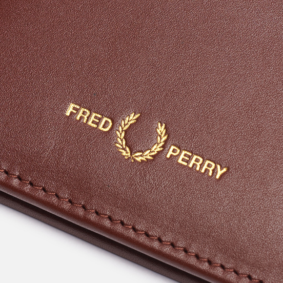 Кошелек Fred Perry Graphic Leather Billfold Tan