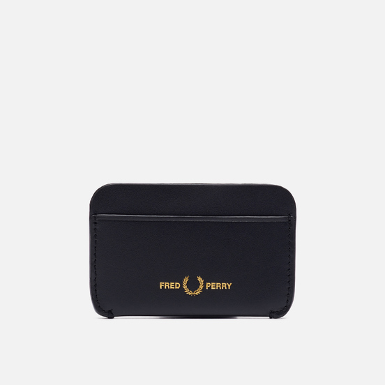 Держатель для карточек Fred Perry Leather Card Holder Black