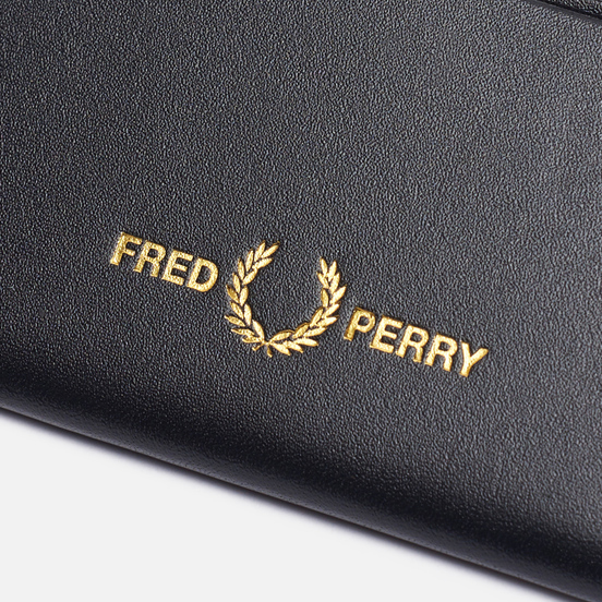 Держатель для карточек Fred Perry Leather Card Holder Black