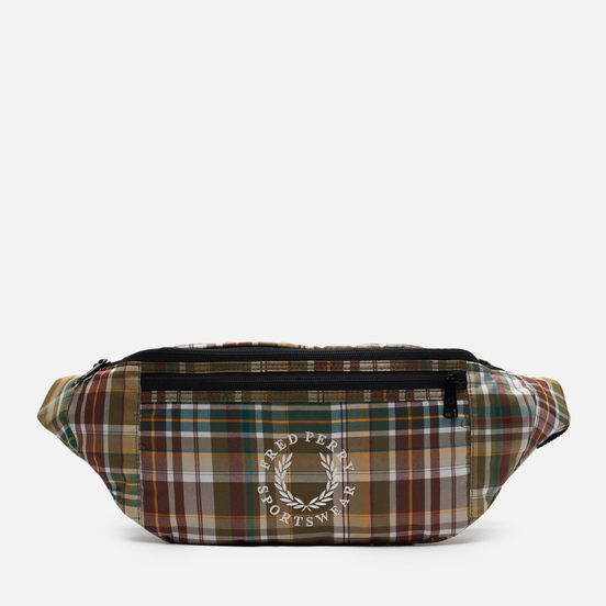 Сумка на пояс Fred Perry Check Cross Body Military Green