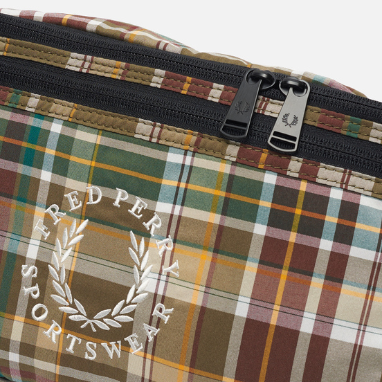 Сумка на пояс Fred Perry Check Cross Body Military Green