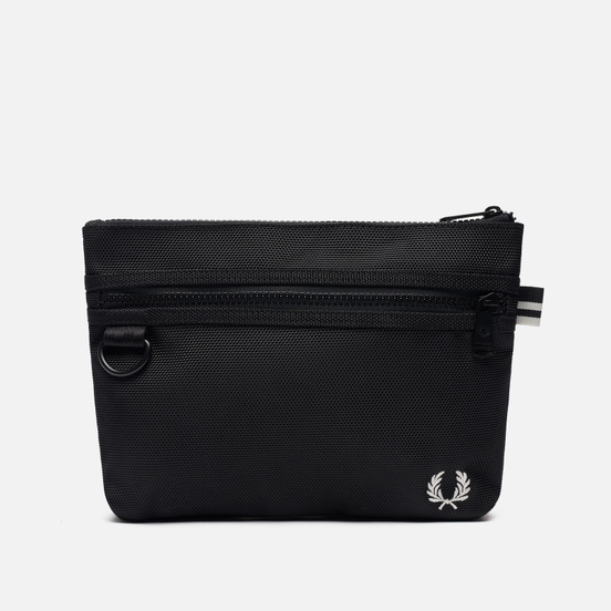 Сумка Fred Perry Textured Flat Crossbody Black