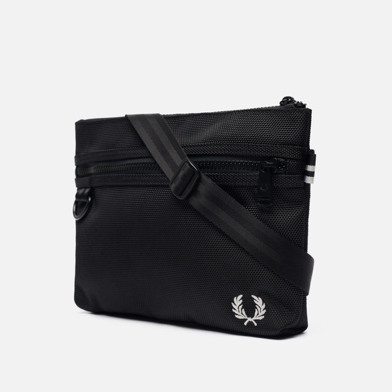 Сумка Fred Perry Textured Flat Crossbody Black