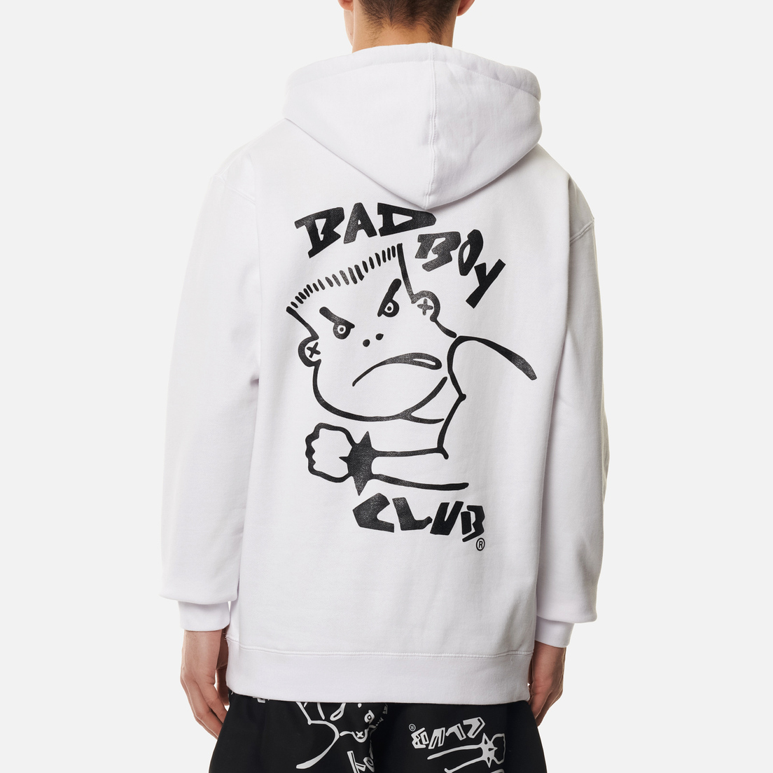 Life s a Beach Bad Boy Club Crew Hoodie LABJ750031 WHITE