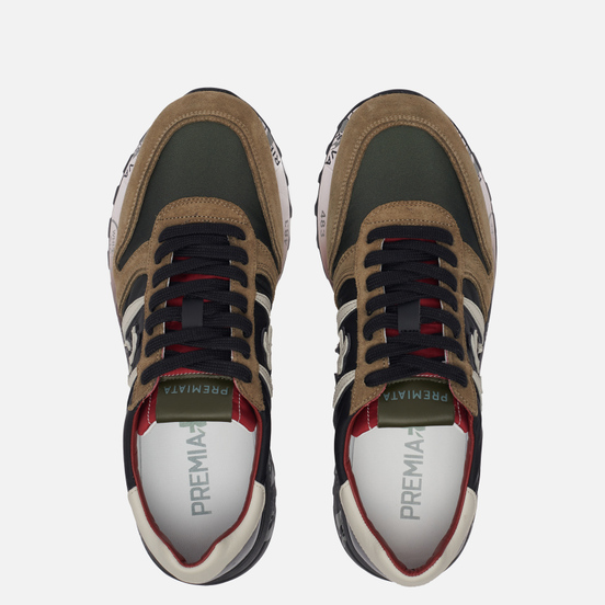 Мужские кроссовки Premiata Lander 4949 Black/Olive