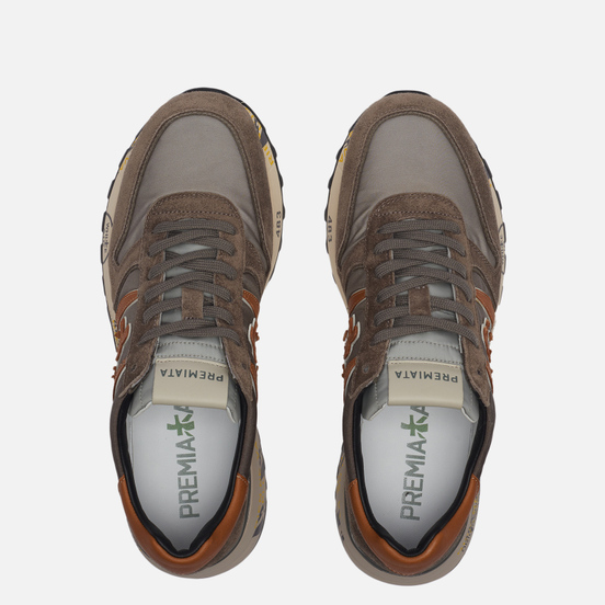 Мужские кроссовки Premiata Lander 5360 Light Grey/Brown