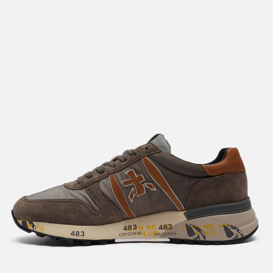 Мужские кроссовки Premiata Lander 5360 Light Grey/Brown