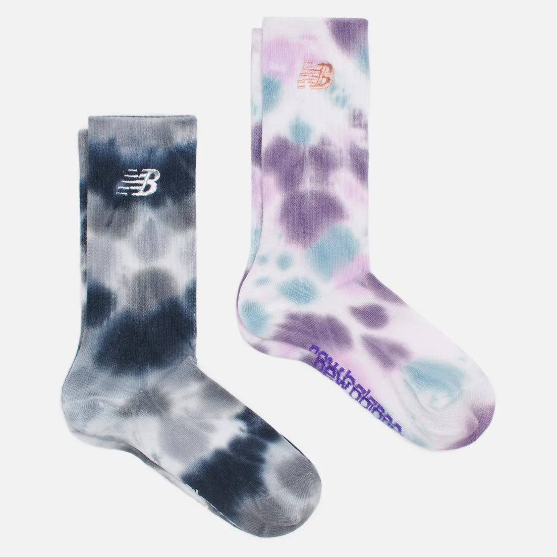New Balance Комплект носков Essentials Endless Days Tie-Dye Crew 2-Pack