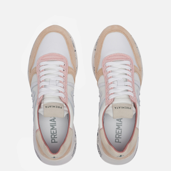 Женские кроссовки Premiata Layla 5218 White/Peach