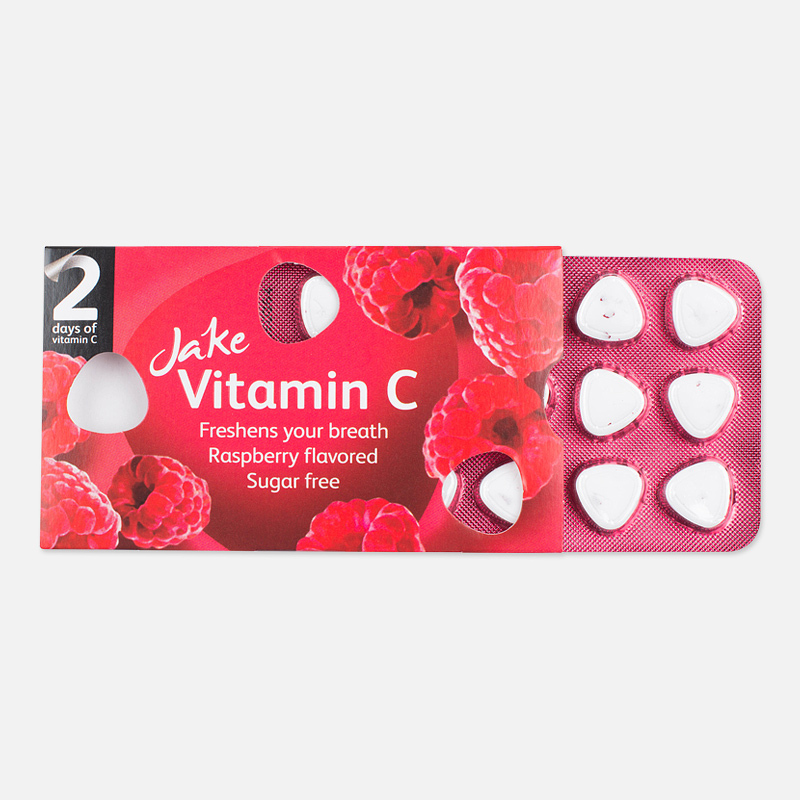 JAKE Леденцы Vitamin C Raspberry 18.75g
