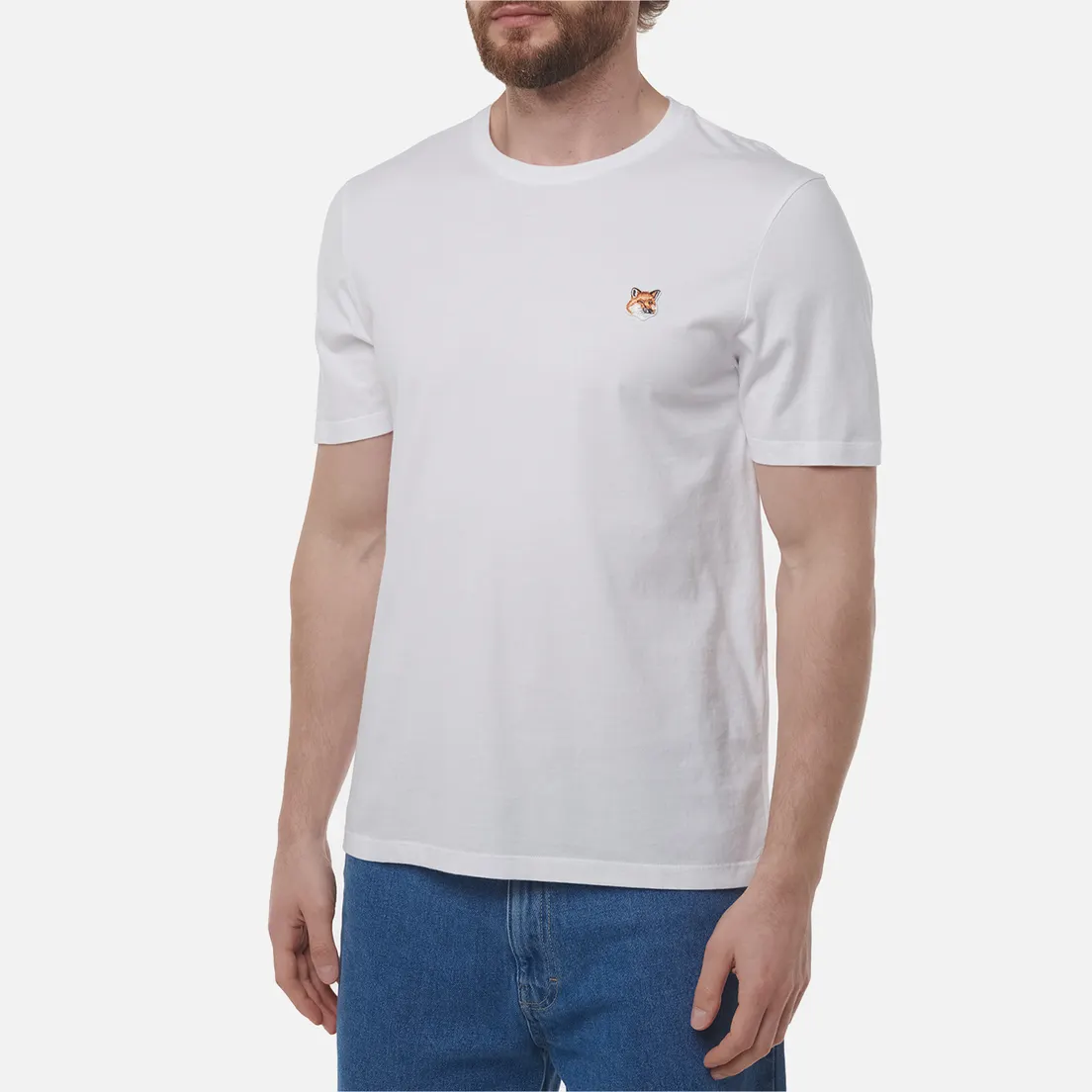 Maison Kitsune Мужская футболка Fox Head Patch Regular