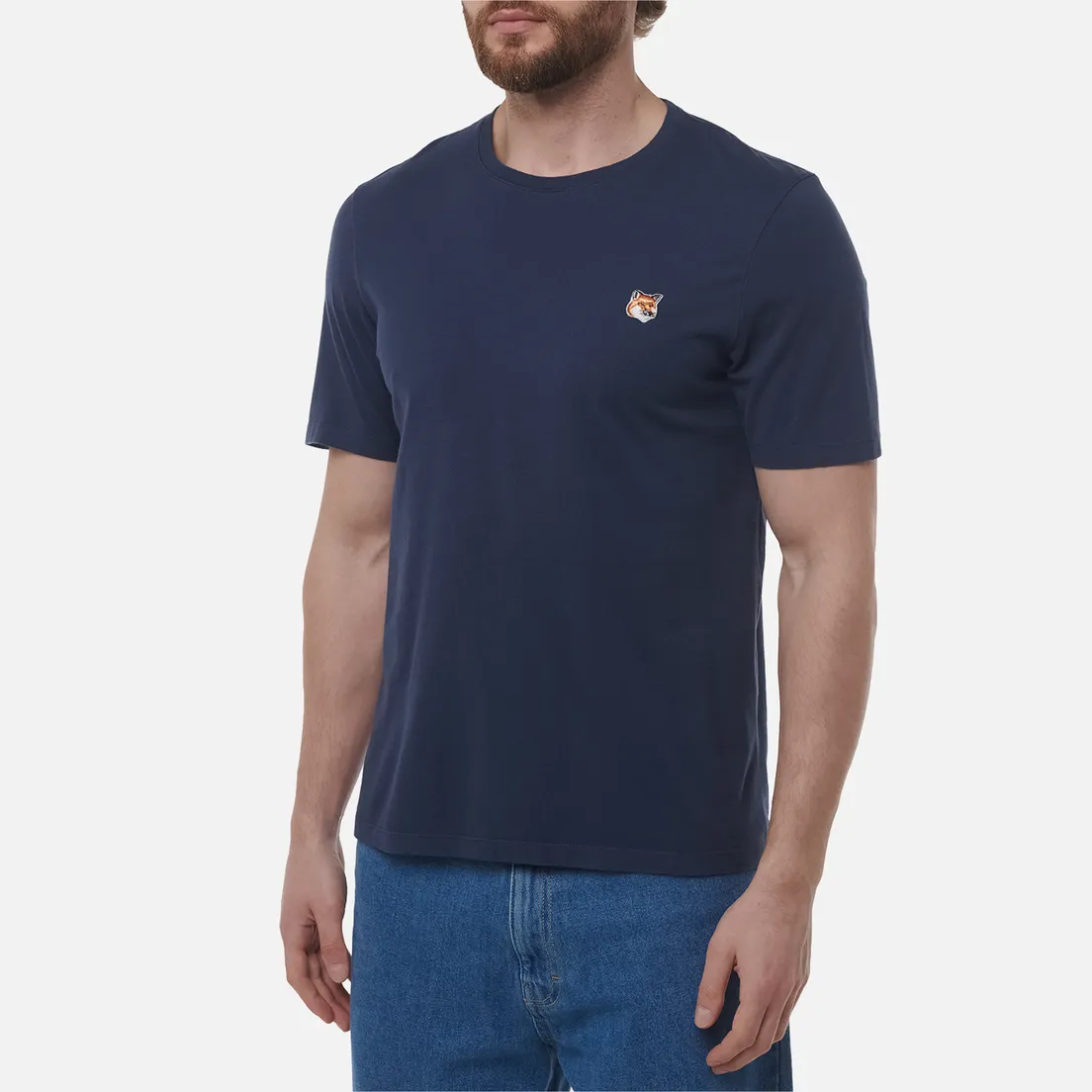 Maison Kitsune Мужская футболка Fox Head Patch Regular