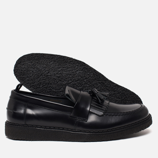 Ботинки лоферы Fred Perry x George Cox Tassel Leather Black