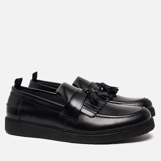 Ботинки лоферы Fred Perry x George Cox Tassel Leather Black