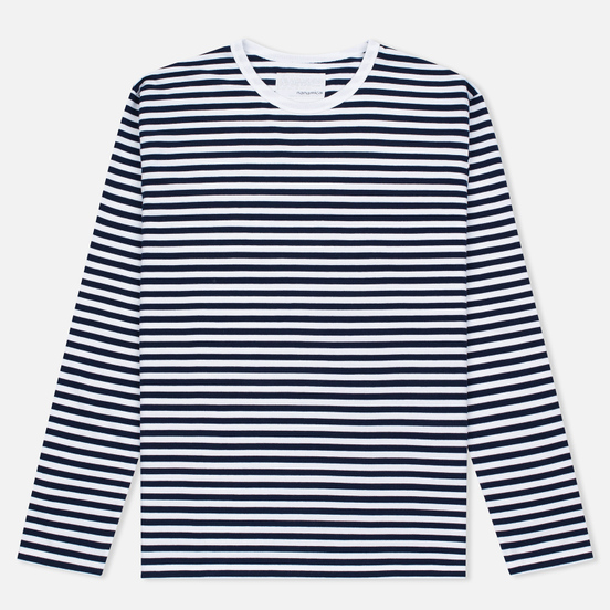 Мужской лонгслив Nanamica Coolmax St. Jersey Navy/White