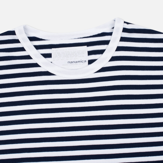 Мужской лонгслив Nanamica Coolmax St. Jersey Navy/White