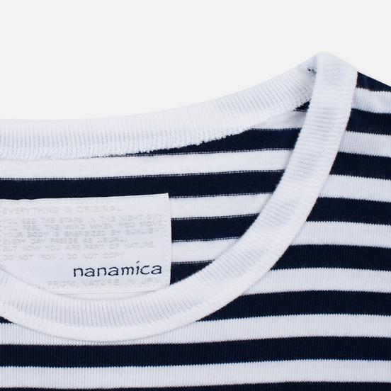 Мужской лонгслив Nanamica Coolmax St. Jersey Navy/White