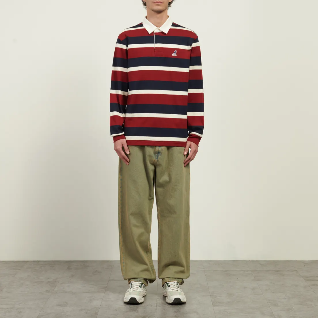 Kangol Мужской лонгслив Stripe Polo