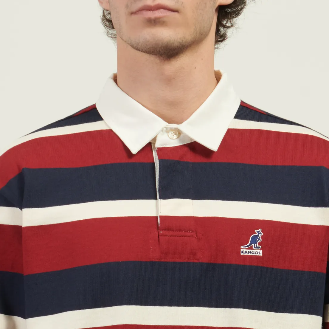 Kangol Мужской лонгслив Stripe Polo