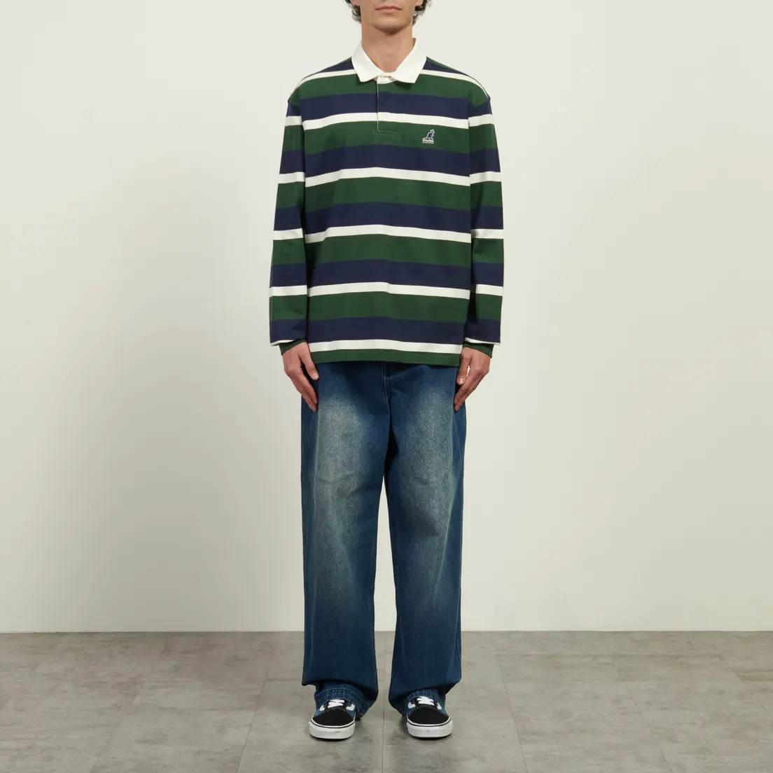 Kangol Мужской лонгслив Stripe Polo