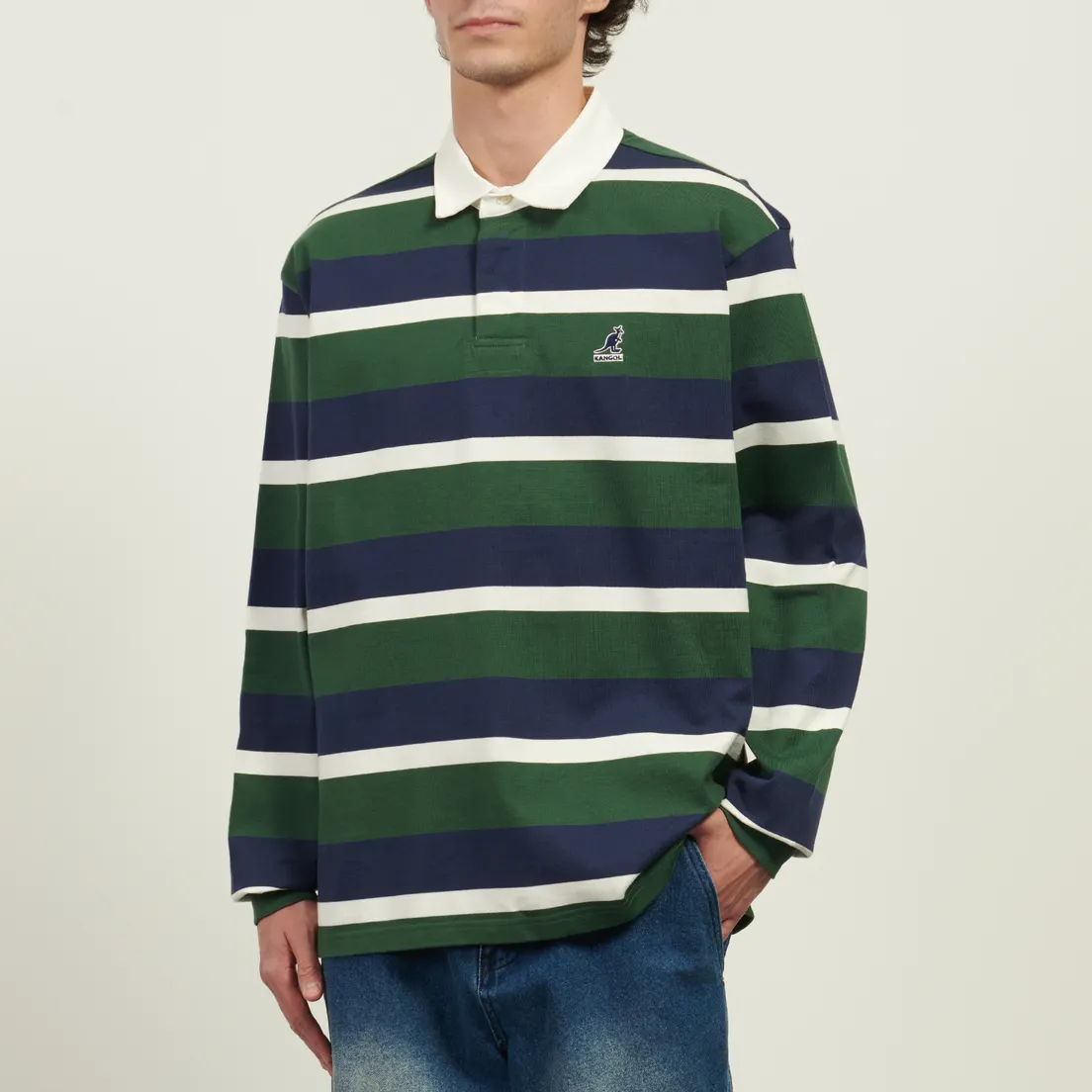 Kangol Мужской лонгслив Stripe Polo