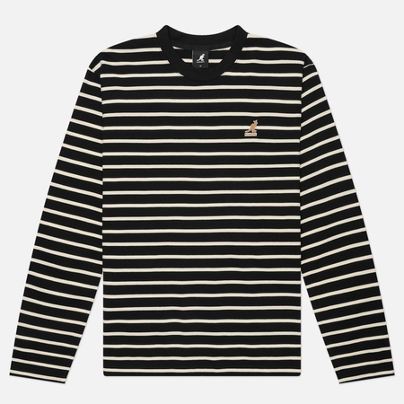 Мужской лонгслив Kangol Stripe, цвет чёрный, размер XL