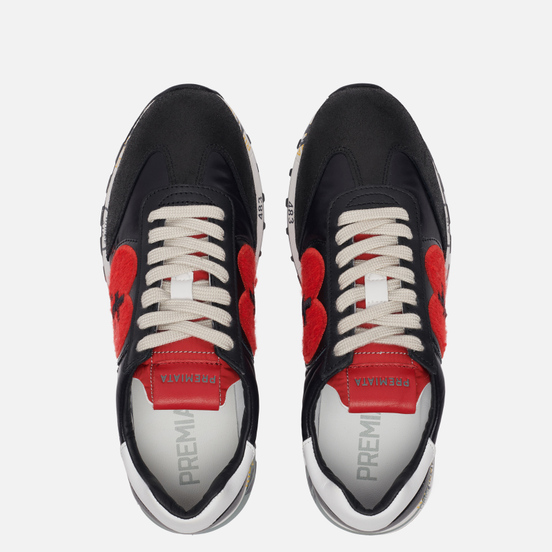 Женские кроссовки Premiata Lucy-d 4806 Black/Red