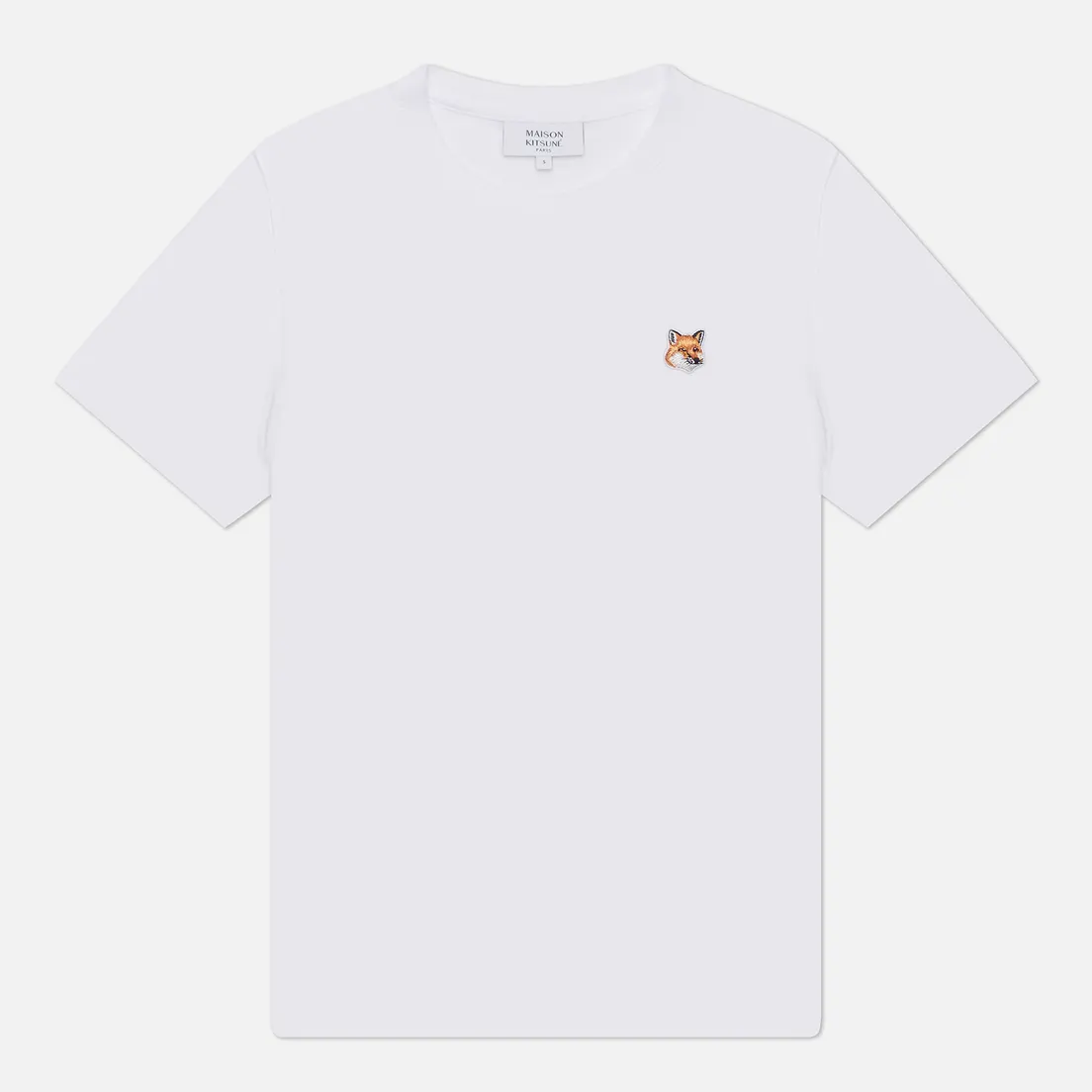 Maison Kitsune Женская футболка Fox Head Patch Regular