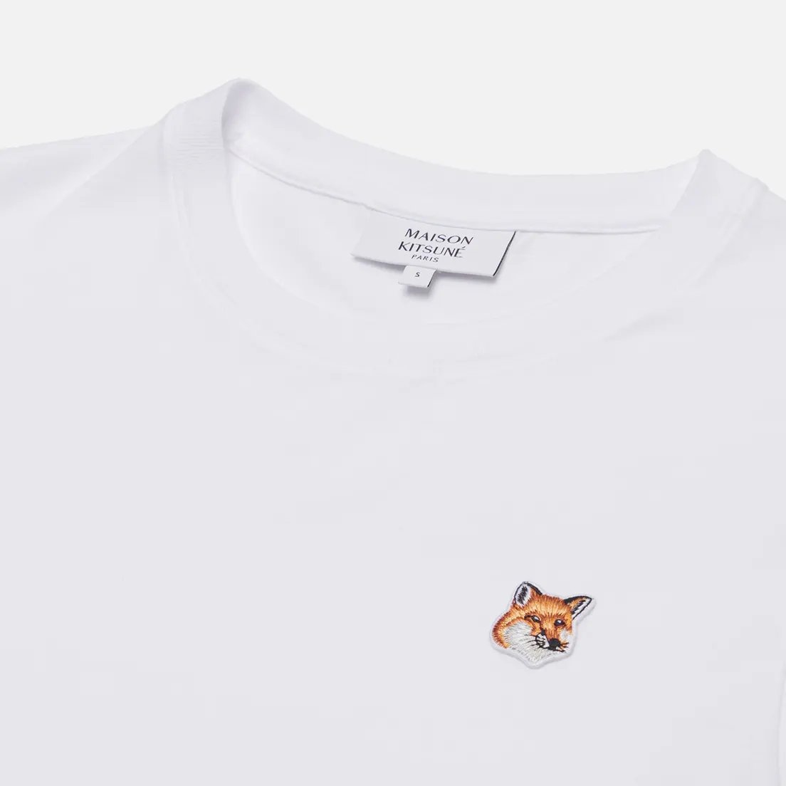 Maison Kitsune Женская футболка Fox Head Patch Regular