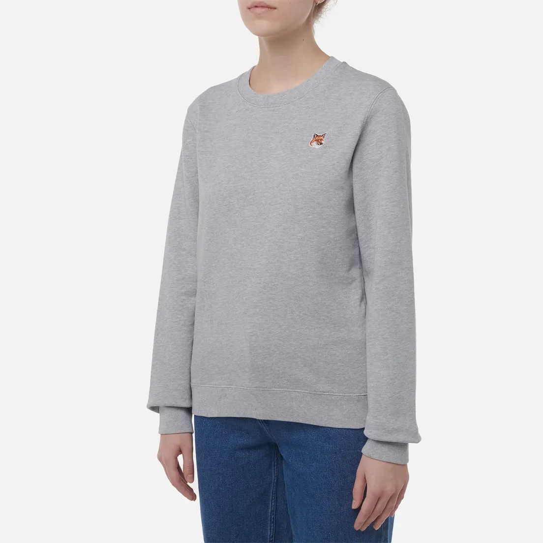 Maison Kitsune Женская толстовка Fox Head Patch Regular