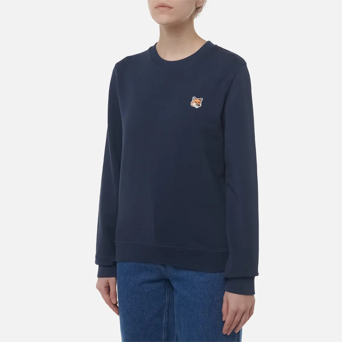 Maison Kitsune Женская толстовка Fox Head Patch Regular