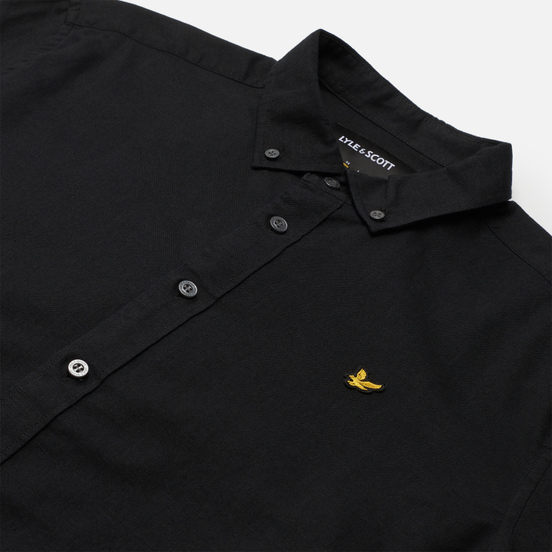 Мужская рубашка Lyle & Scott Cotton Linen Jet Black