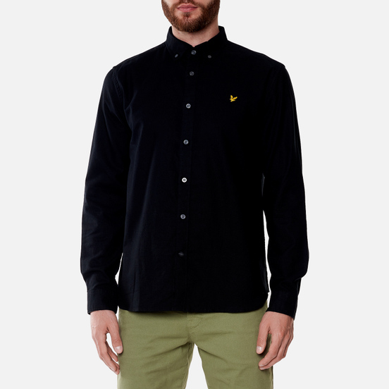 Мужская рубашка Lyle & Scott Cotton Linen Jet Black