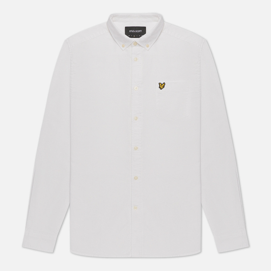 Мужская рубашка Lyle & Scott Regular Fit Light Weight Oxford White