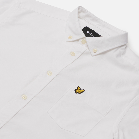 Мужская рубашка Lyle & Scott Regular Fit Light Weight Oxford White