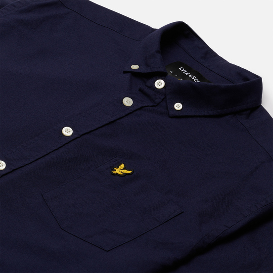 Мужская рубашка Lyle & Scott Regular Fit Light Weight Oxford Navy