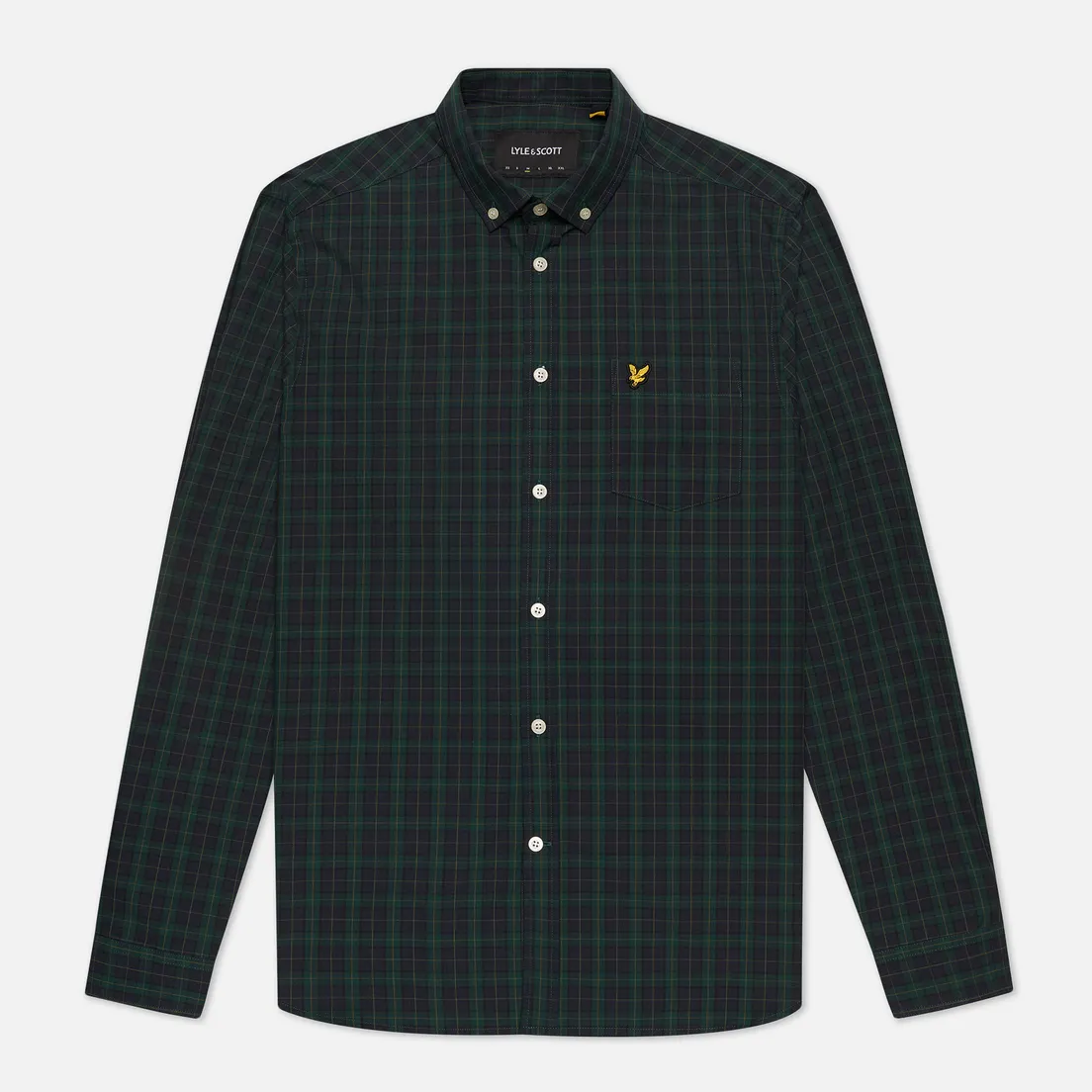 Lyle & Scott Мужская рубашка Check Poplin Regular Fit